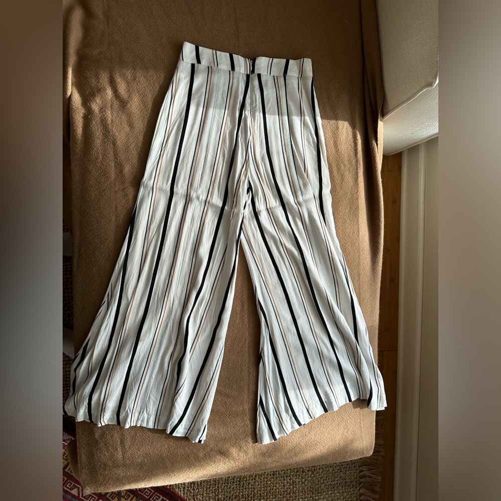 Anthropologie - wide leg striped pants - Size 2